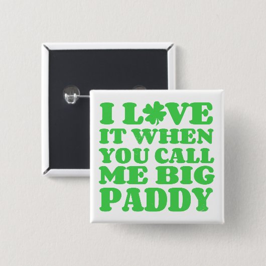 Badge Carré 5 Cm Big Paddy (Devant & derrière)