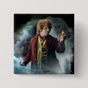 Badge Carré 5 Cm BILBO BAGGINS™ avec l'anneau