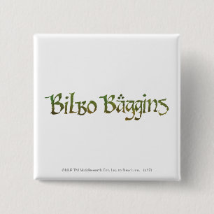 Badge Carré 5 Cm BILBO BAGGINS™ texturisé