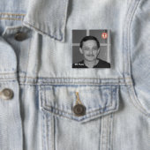 Badge Carré 5 Cm Bill Rusu (En situation)
