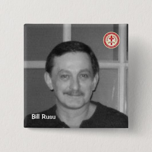 Badge Carré 5 Cm Bill Rusu (Devant)