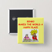 Badge Carré 5 Cm bingo-test (Devant & derrière)