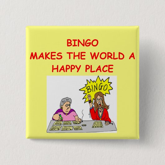 Badge Carré 5 Cm bingo-test (Devant)