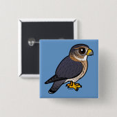 Badge Carré 5 Cm Birdorable MERLIN (Devant & derrière)