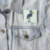 Badge Carré 5 Cm Birdorable Shoebill (En situation)