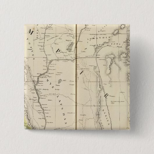 Badge Carré 5 Cm Birmanie, Asie 96 (Devant)