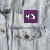 Badge Carré 5 Cm Bisexualité (En situation)