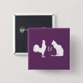 Badge Carré 5 Cm Bisexualité (Devant & derrière)
