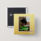 Badge Carré 5 Cm Bison de sofa (Devant & derrière)