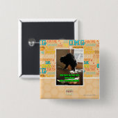 Badge Carré 5 Cm Bison de sofa (Devant & derrière)