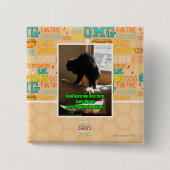 Badge Carré 5 Cm Bison de sofa (Devant)