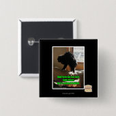 Badge Carré 5 Cm Bison de sofa (Devant & derrière)