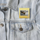 Badge Carré 5 Cm Bite me n'est qu'une expression ! (En situation)