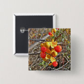 Badge Carré 5 Cm Bitsweet Vine Berries Produits (Devant & derrière)