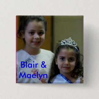 Badge Carré 5 Cm Blair et maelyn, Blair et Maelyn