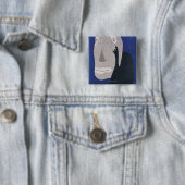 Badge Carré 5 Cm Bleu (En situation)