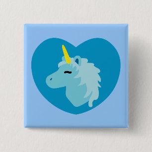 Badge Carré 5 Cm Bleu