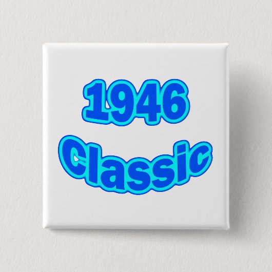 Badge Carré 5 Cm Bleu 1946 classique (Devant)