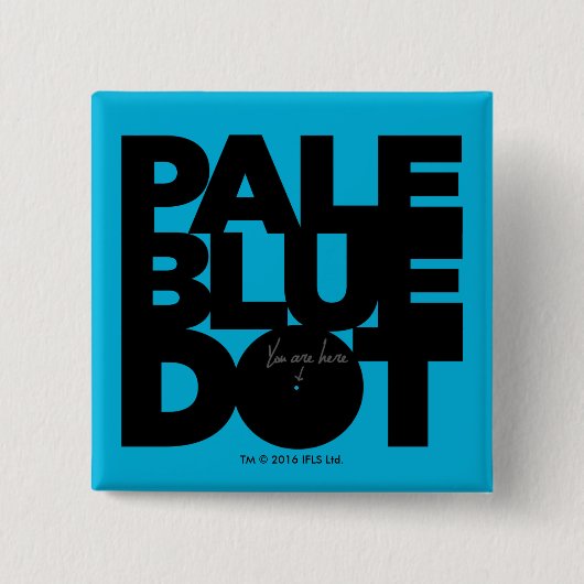 Badge Carré 5 Cm Bleu-clair (Devant)