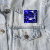 Badge Carré 5 Cm Bleu profond (En situation)