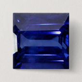 Badge Carré 5 Cm Bleu saphir (Devant)