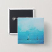 Badge Carré 5 Cm bleu voile (Devant & derrière)