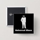 Badge Carré 5 Cm Bleus universels (Devant & derrière)