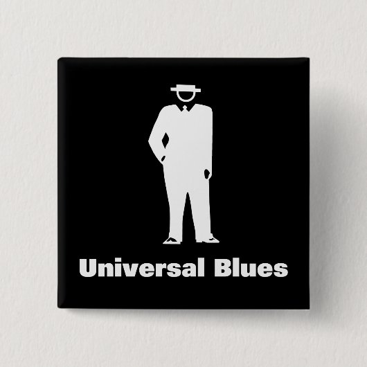 Badge Carré 5 Cm Bleus universels (Devant)