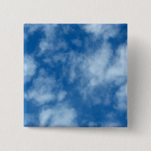 Badge Carré 5 Cm Blue Sky with Clouds Photo
