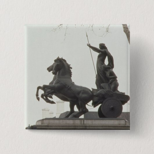 Badge Carré 5 Cm Boadicea, 1902 (Devant)
