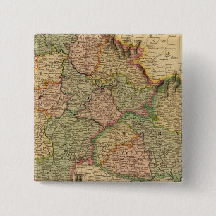 Badge Carré 5 Cm Bohême, Moravie