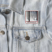 Badge Carré 5 Cm Bois d'hiver (En situation)