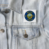 Badge Carré 5 Cm Boise Idaho (En situation)