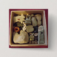 BOÎTE D'AMULETTES ÉGYPTIENNES ANTIQUES, INSIGNE