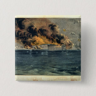 Badge Carré 5 Cm Bombardement de fort Sumter