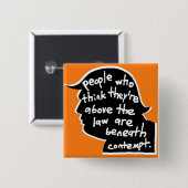 Badge Carré 5 Cm Bombastus Au-Dessus Du Bouton Droit (Devant & derrière)