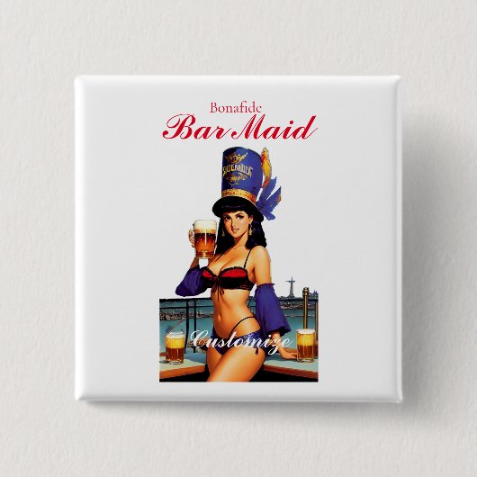 Badge Carré 5 Cm Bonafide barre serveuse Thunder_Cove (Devant)