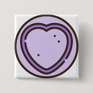 Badge Carré 5 Cm bonbon-1