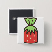 Badge Carré 5 Cm bonbon-4 (Devant & derrière)