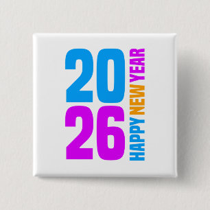 Badge Carré 5 Cm Bonne année 2026-34568 T-shirt