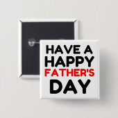Badge Carré 5 Cm Bonne fête des pères (Devant & derrière)