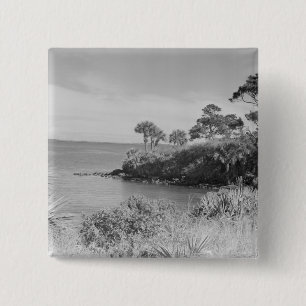 Badge Carré 5 Cm Bord de la mer