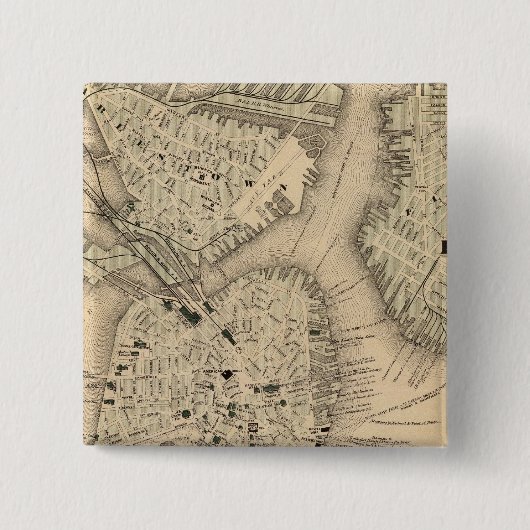 Badge Carré 5 Cm Boston 3 (Devant)