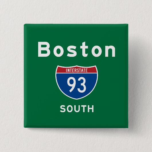 Badge Carré 5 Cm Boston 93 (Devant)