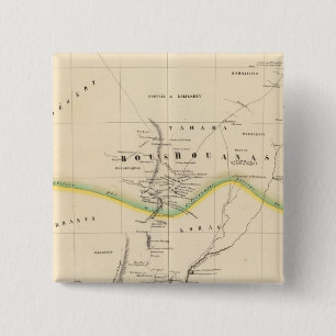 Badge Carré 5 Cm Botswana, Afrique du Sud 51