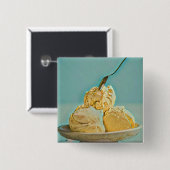 Badge Carré 5 Cm Bouchon de crème glacée (Devant & derrière)
