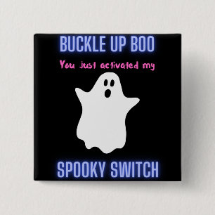 Badge Carré 5 Cm Boucle Haut Boo Vous venez d'activer mon commutate