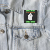 Badge Carré 5 Cm Boucle Haut Boo Vous venez d'activer mon commutate (En situation)