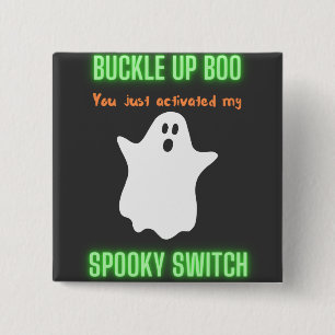 Badge Carré 5 Cm Boucle Haut Boo Vous venez d'activer mon commutate