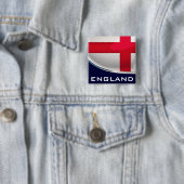 Badge Carré 5 Cm Bouclier d'Angleterre (En situation)